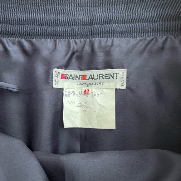 Yves Saint Laurent Rive Gauche Wool Pencil Skirt - Picture 3 of 6